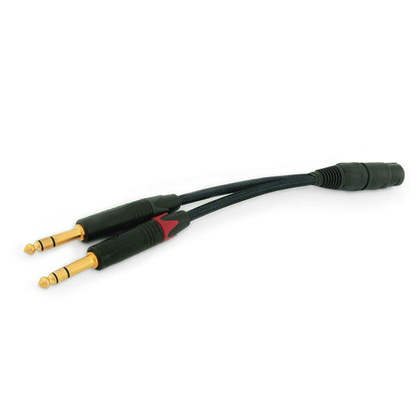 MYTEK DIGITAL 2 x 6.3mm to 4 pin XLR バランスヘッドホンケーブル
