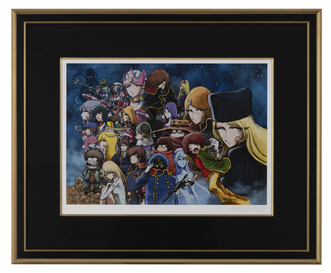 希少 松本零士直筆サイン 銀河鉄道999鉄郎と母 希少 松本零士直筆