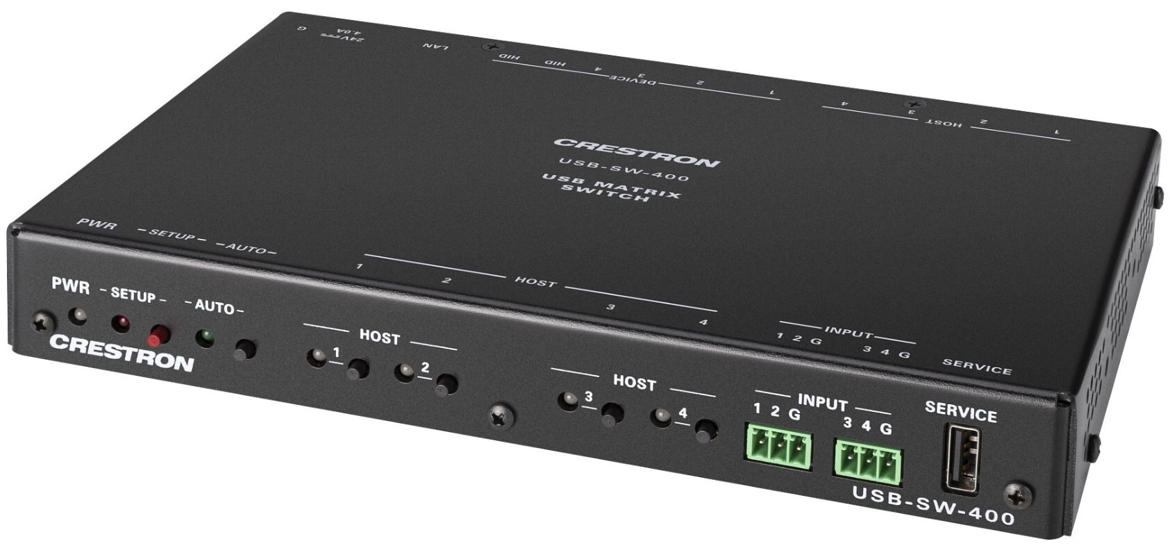 Crestron USB-SW-400 USB 3.2 Data Matrix Switcher With 4 Inputs