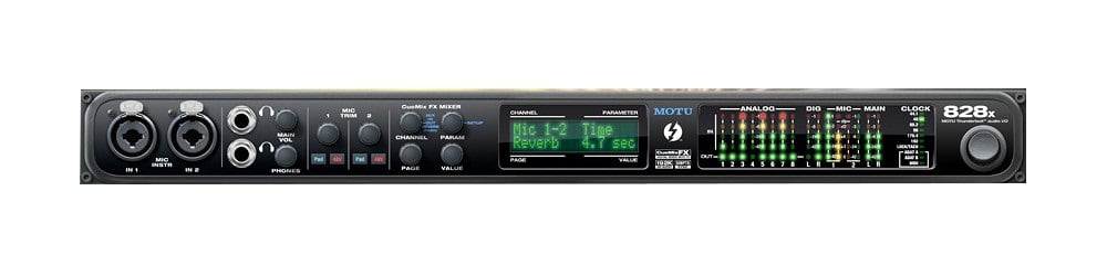 MOTU 828x 28x30 Thunderbolt, USB 2.0 Audio Interface with DSP
