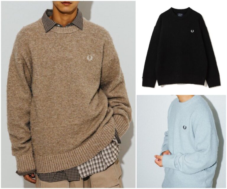 FRED PERRY × BEAMS / 別注 フラッフィ クルーネックニットが2024年 11