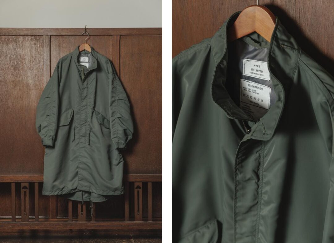 HYKE for BIOTOP 2025 SS “TYPE M-65 FIELD COAT EX”が2025年 3/8 発売
