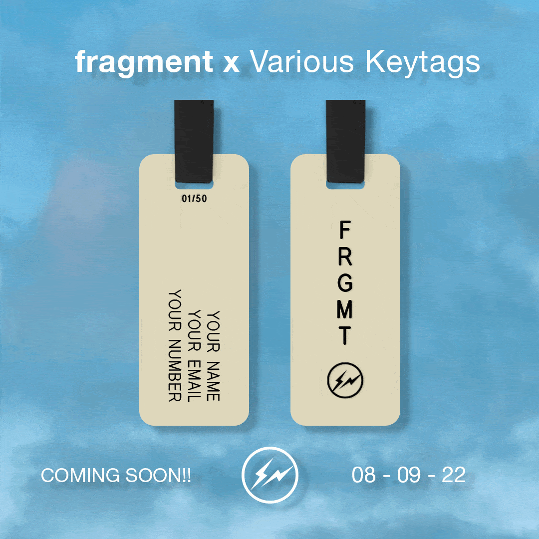 FRAGMENT x Various Keytags “LUGGAGE TAGS”が8/9 発売 (フラグメント