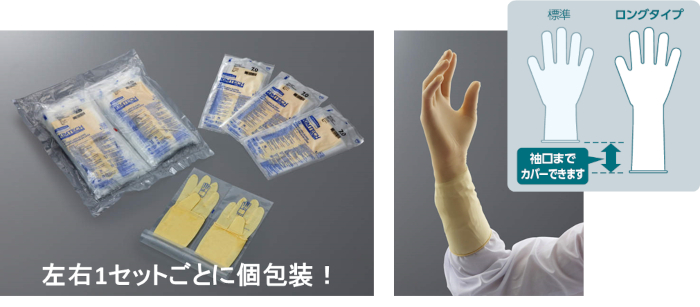 Hypoclean Critical （パウダーフリー・ラテックス製滅菌グローブ