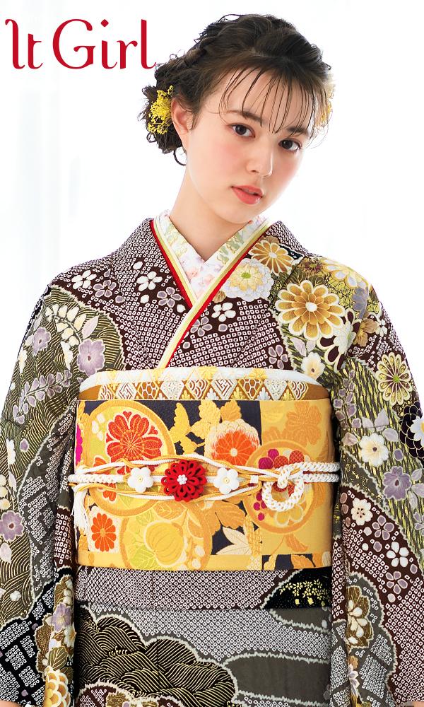 総絞り菊華文様｜伝統古典 【菊京屋】振袖レンタル 成人式 絞り振袖