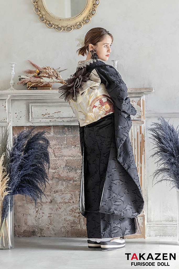 ヴィンテージスタイル 黒/ブラック アンティーク 無地 大人っぽい