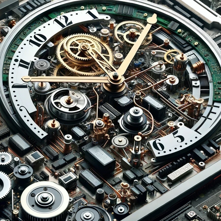 機械的時計内部構造アート T01 機械的時計内部構造アート T01