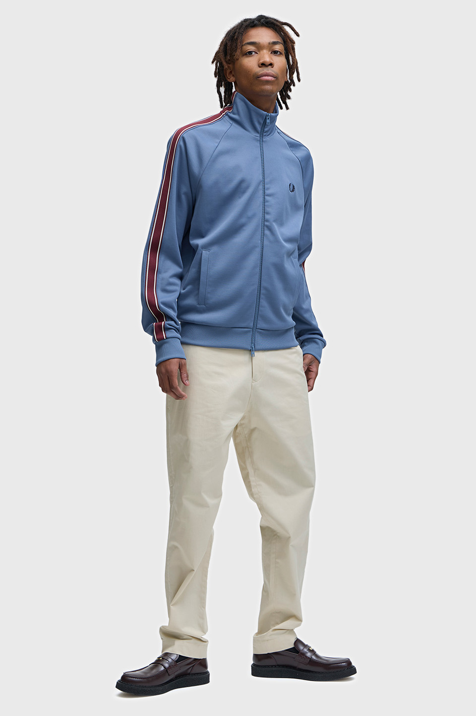 Tramline Tape Track Jacket(S 27A：ACE BLUE): | FRED PERRY JAPAN