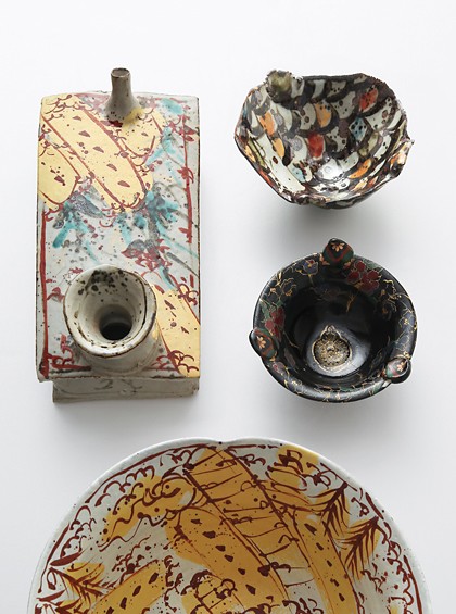 NO254 佐藤敏 京焼き 絵付け花瓶 【公式通販】