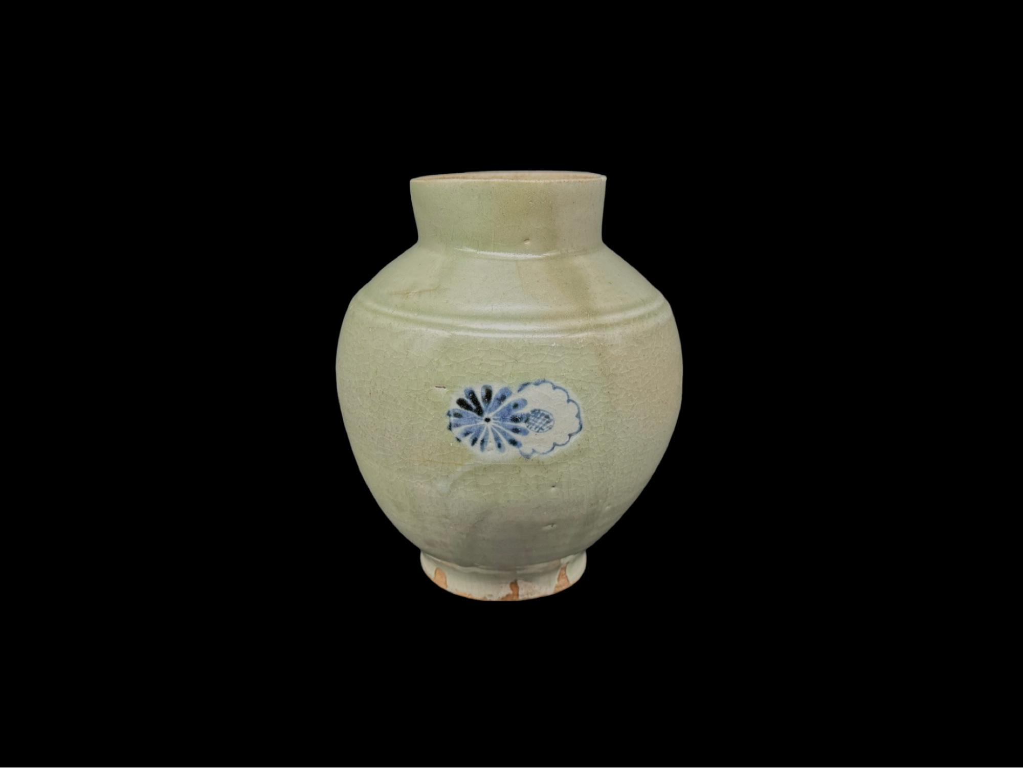 ギャラリー安原 / ご売約「Y氏のコレクション」初期伊万里 青磁染付 菊文壷