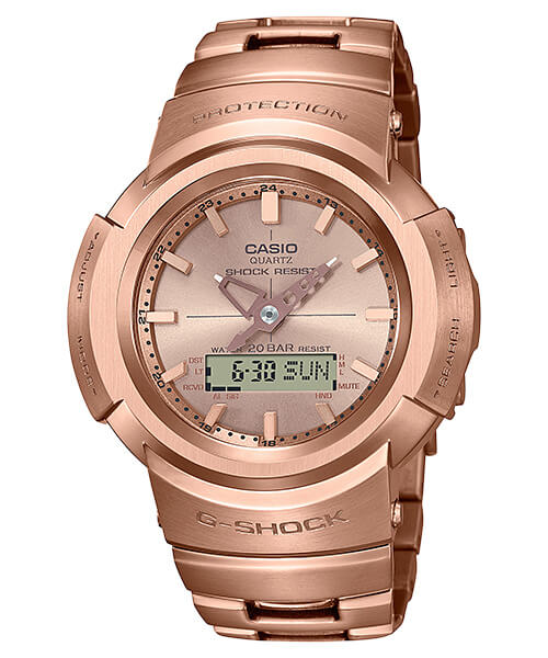GMW-B5000GD-4 & AWM-500GD-4A: Full Metal Rose Gold IP - G-Central