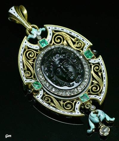 カメオ ストーンカメオ シェルカメオ アンティークジュエリー