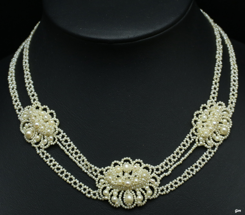 シードパール ネックレス 天然真珠 アンティークジュエリー