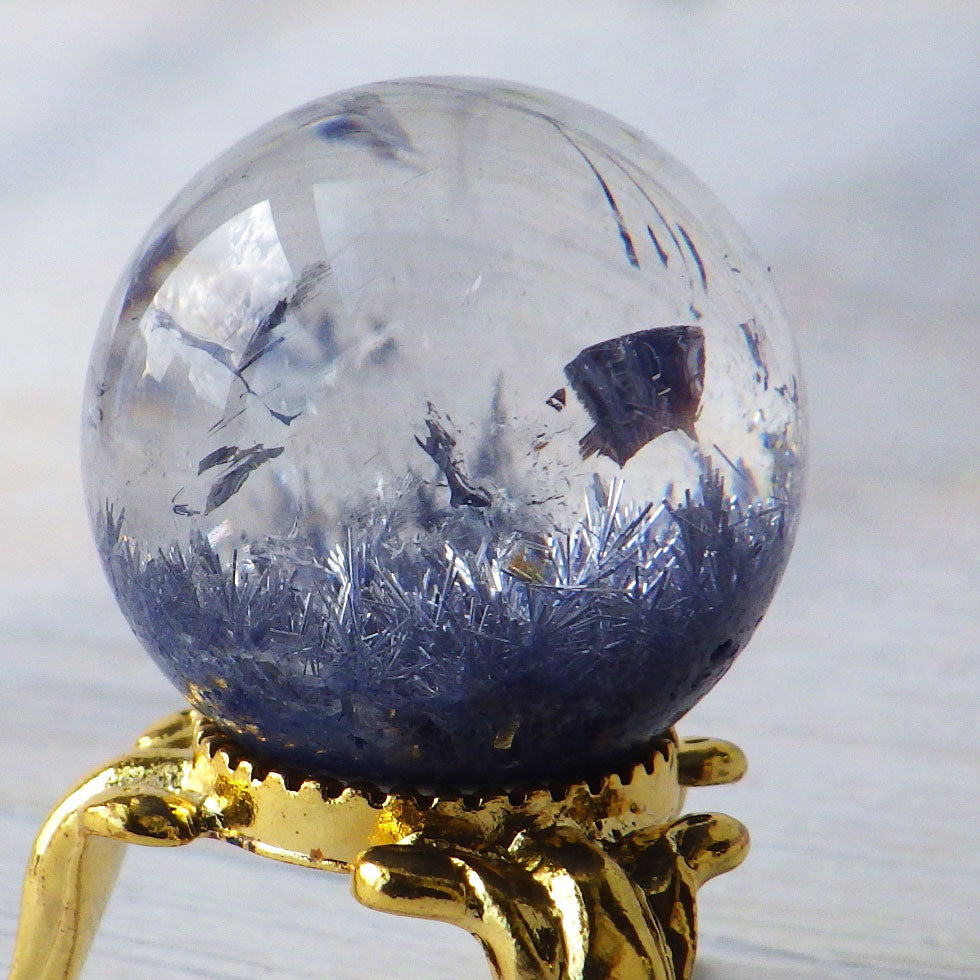 ♢miyumiyu♢K18 デュモルチェライトインクォーツ9.8ct ♢miyumiyu