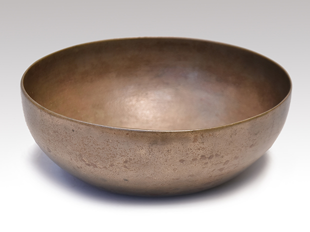 砂張(佐波理) 菓子器 建水にも 小堀宗慶箱書 | 古美術ささき