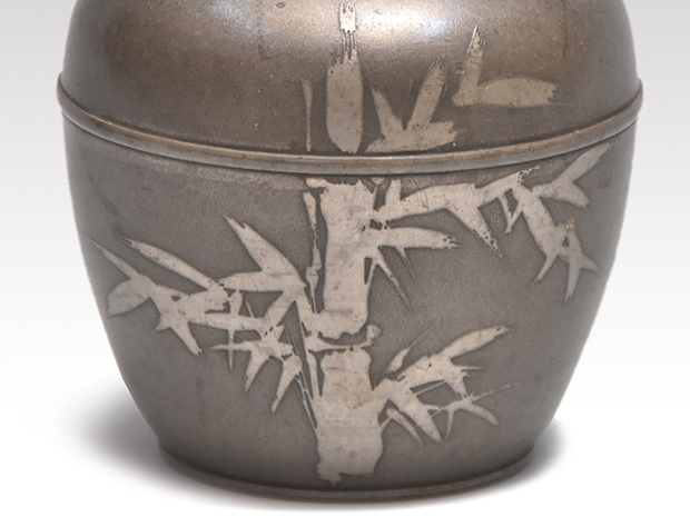 古錫茶入 林亨瑞造 竹文 茶心壷 | 古美術ささき