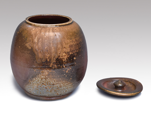 人間国宝 山本陶秀（造）備前芋頭水指 共蓋 共箱 | 古美術ささき