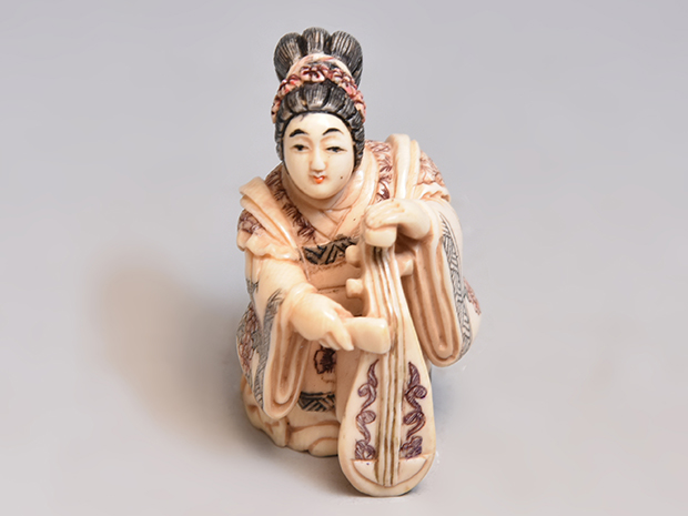 象牙製 七福神根付 銘有 | 古美術ささき