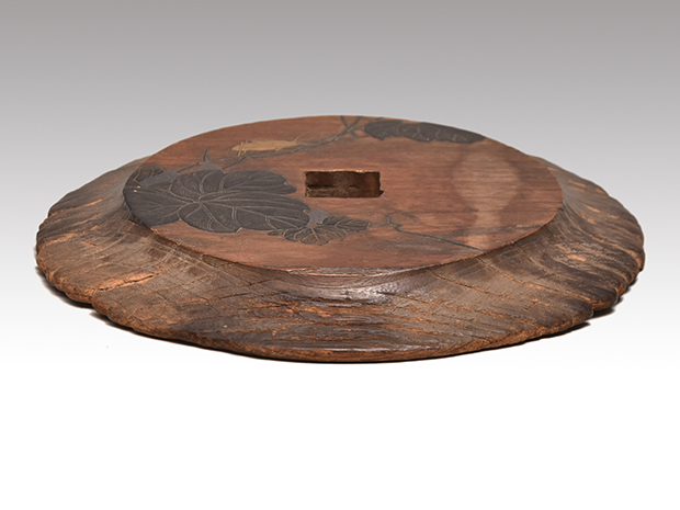 古材 葛に虫蒔絵 花台 盆栽台 香炉台 江戸から明治頃 | 古美術ささき