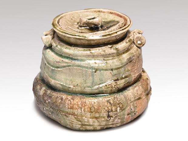 伊賀水指 共蓋 古谷道生（作）共箱 | 古美術ささき