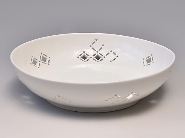 平戸焼 七宝透かし菓子鉢 江戸時代 | 古美術ささき