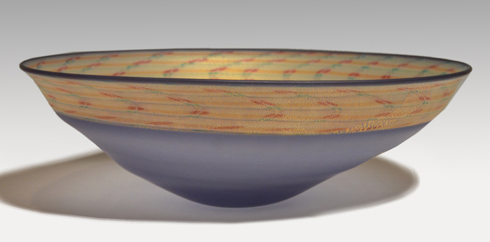 石井康治 手吹き Pulled Stripes Glass 金蒔徳利 箱付 美品 石井康治