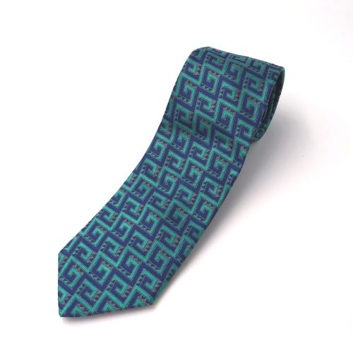 馬光錦 馬の柄 干支 午年 ネクタイ 赤紺 - 【織物美術・通販・織物体験