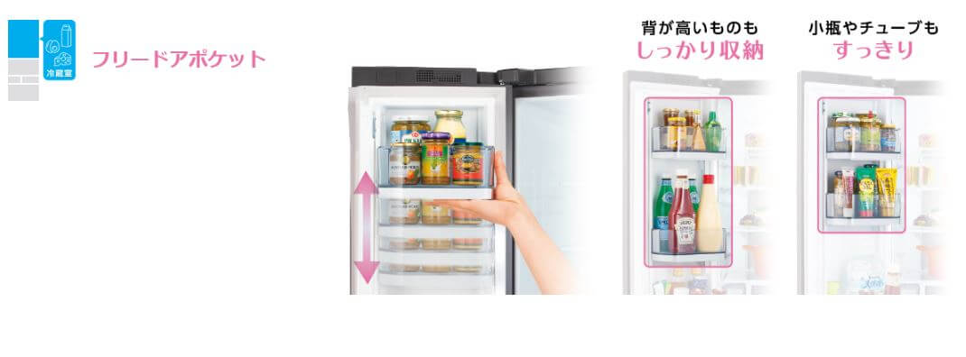 東芝 TOSHIBA 冷蔵庫 VEGETA (ベジータ) まんなか野菜室 FZシリーズ 6