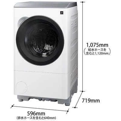 シャープ SHARP ドラム式洗濯乾燥機 (右開き) 洗濯12.0kg 乾燥6.0kg