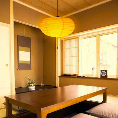 瀧住 LED照明 和風ペンダントライト 8畳 調光 調色 本格和紙照明-提灯