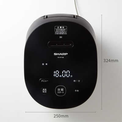シャープ SHARP 炊飯器 5.5合 PLAINLY IH ブラック系 KS-HF10B-B の