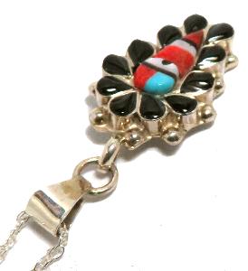 インディアンジュエリー / ズニ族インレイ・ペンダント