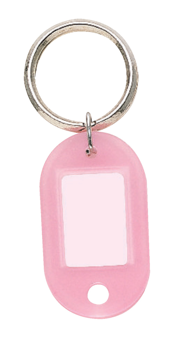 キーホルダー型名札両面表示用小PP製ピンク｜文具｜コクヨ