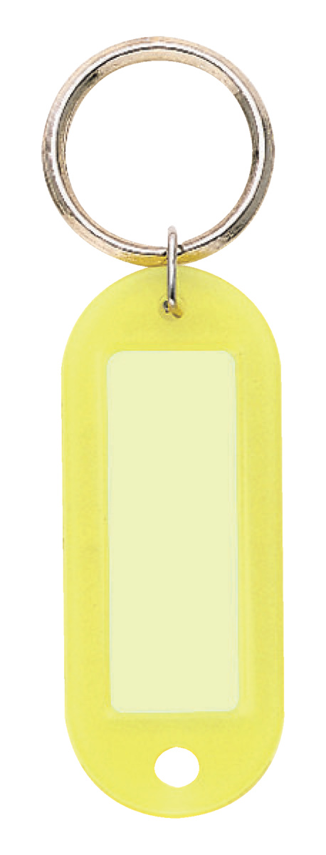 キーホルダー型名札両面表示用大PP製黄｜文具｜コクヨ