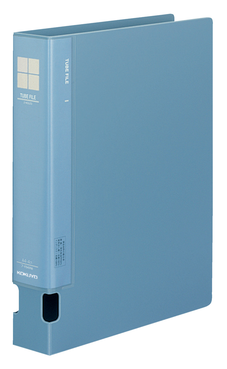 チューブファイル PP A4縦 60mmとじ 2穴グレー｜文具｜コクヨ