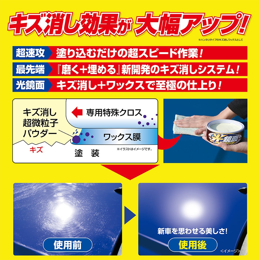 ソフト99 光鏡面WAX パール＆メタリック 200g の通販