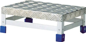 TRUSCO ステップ アルミ製・縞板タイプ