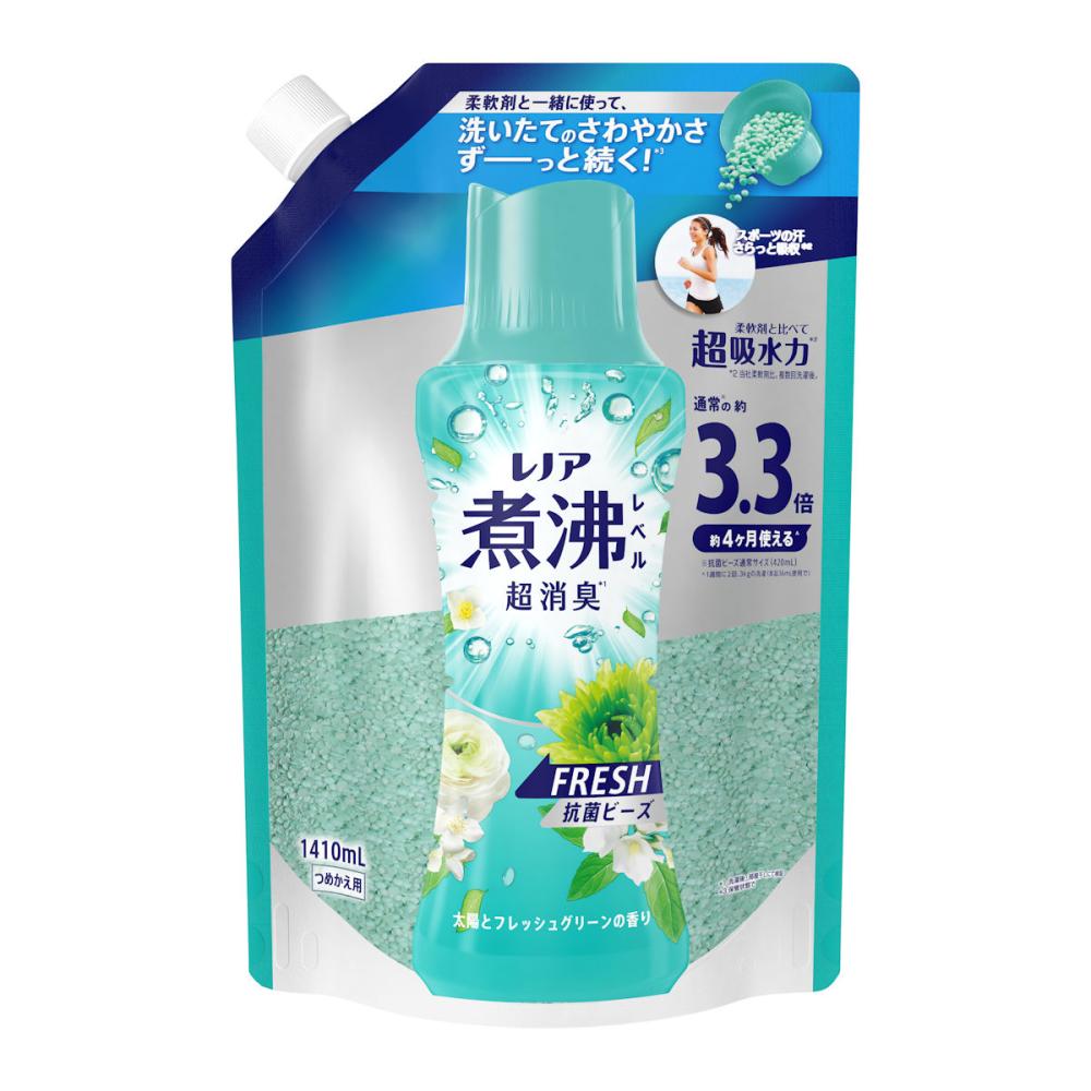 P＆G レノア消臭抗菌ビーズ フレッシュグリーン 詰替用 超特大