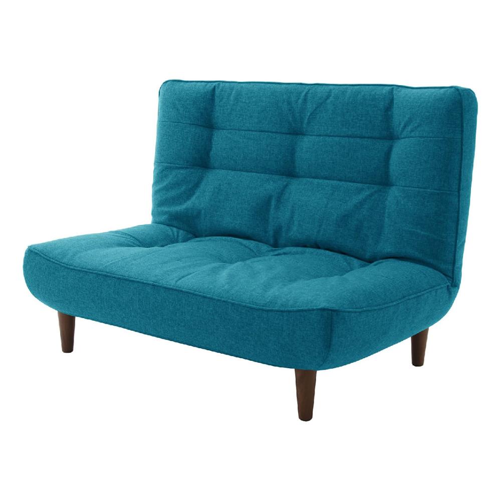 セルタン ハイバックソファ 2人掛け コーデュロイバイスブルー