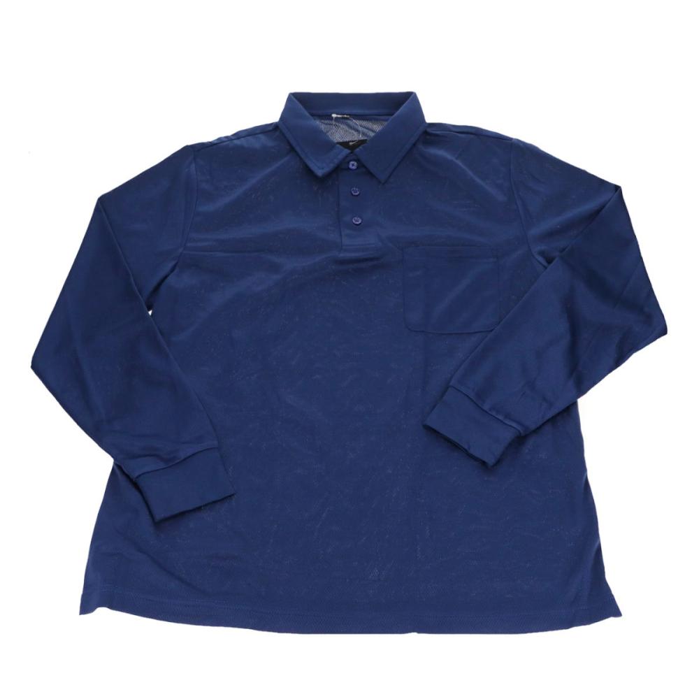 ドライポロシャツ 長袖 ネイビー L の通販 | ホームセンター コメリ