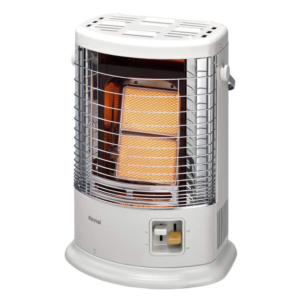 リンナイ ガスファンヒーター 木造15畳用 ホワイト 都市ガス用 RC