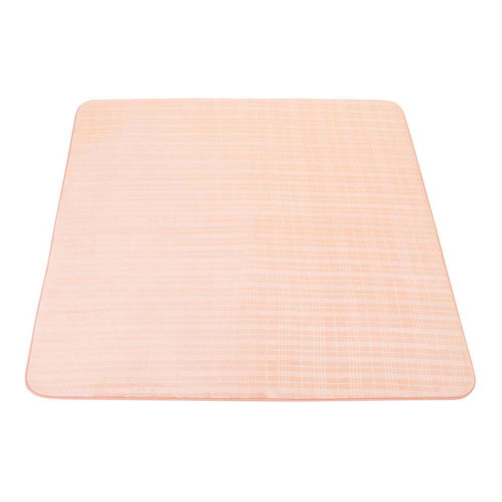 アテーナライフ 厚手ラグ ラティス ピンク 185×185cm 約2．2