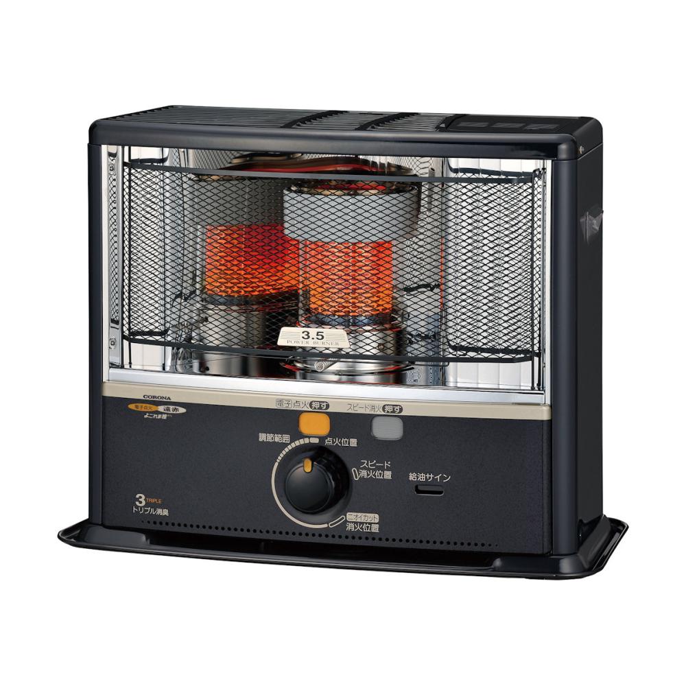コロナ 反射型 石油ストーブ 木造10畳 電子点火式 ダークグレー SX