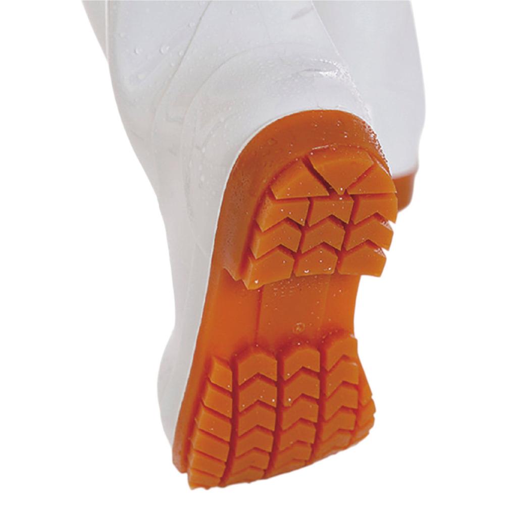 K＋WORKS 耐油耐滑抗菌PVCブーツ ホワイト L 25．5