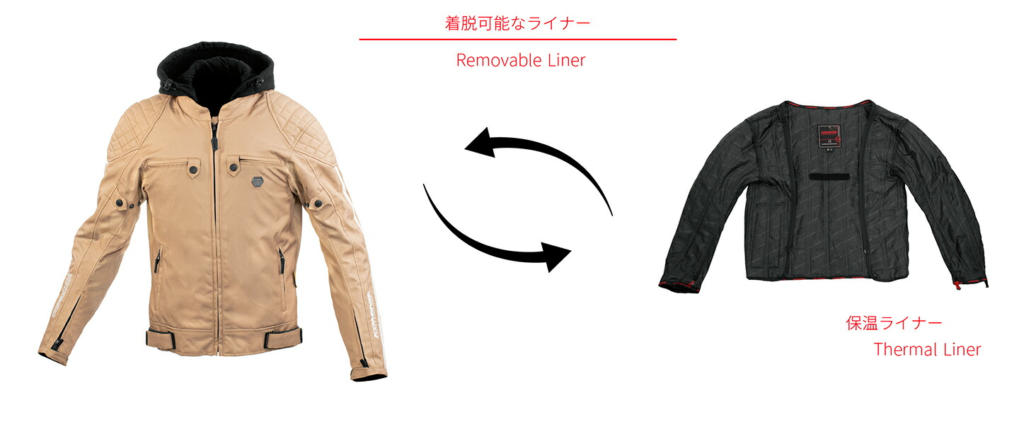 コミネ公式】JK-614 プロテクトウインターパーカ | KOMINE | KOMINE
