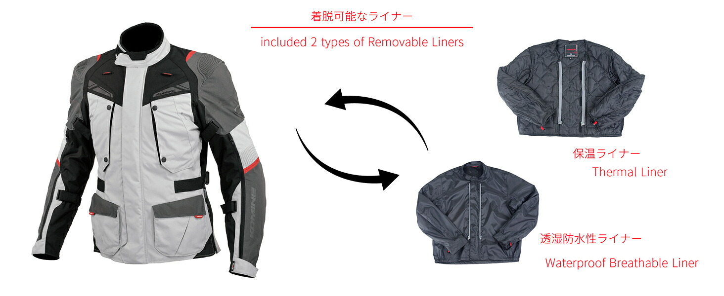 コミネ公式】JK-613 プロテクトフルイヤージャケット | KOMINE