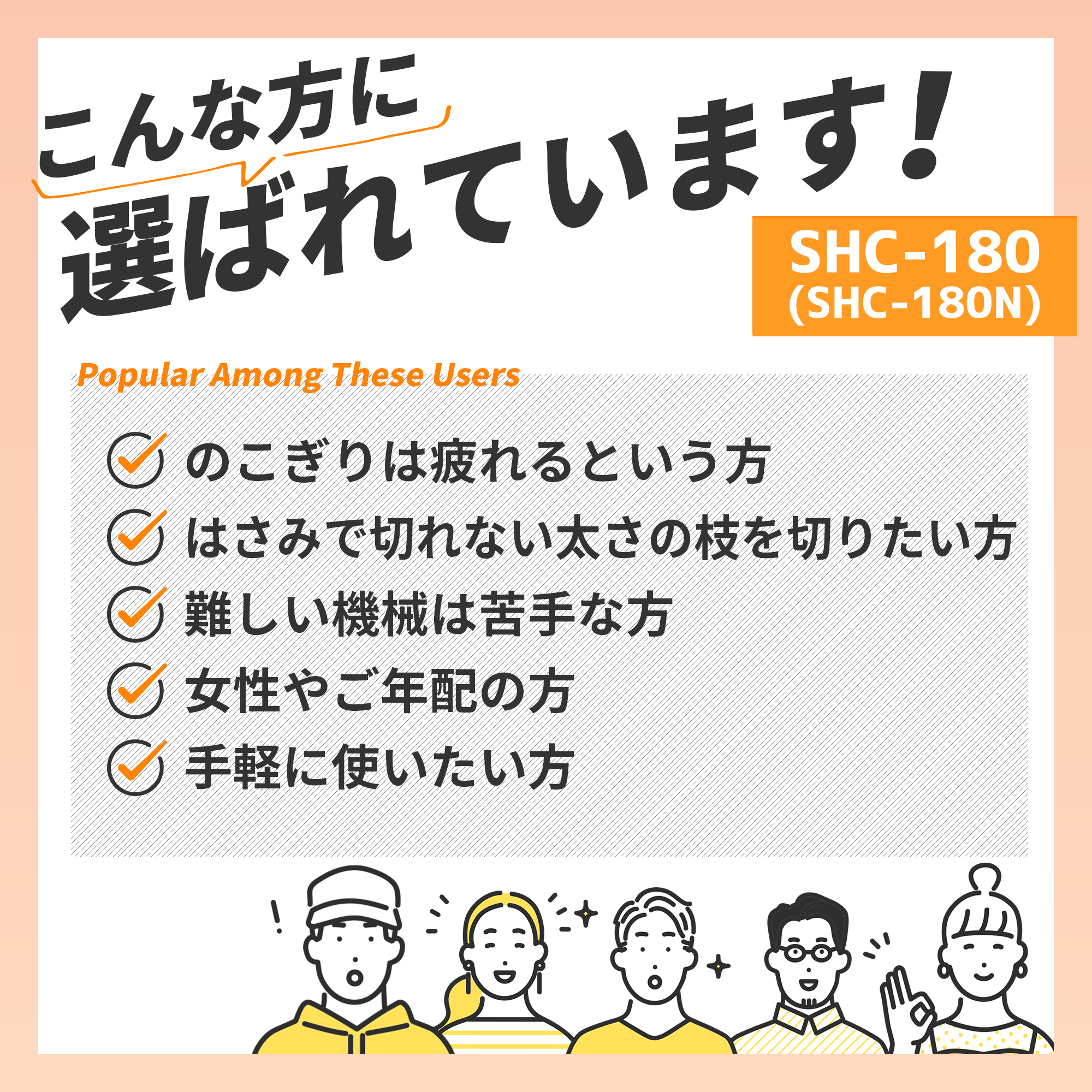 充電式ハンディチェンソー(SHC-180N-AAA-0) SHC-180N | 株式会社工進