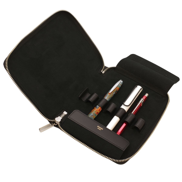 ROMEO/ロメオ クロコ型押し コレクション ペンケース 6本用 : 文房具と