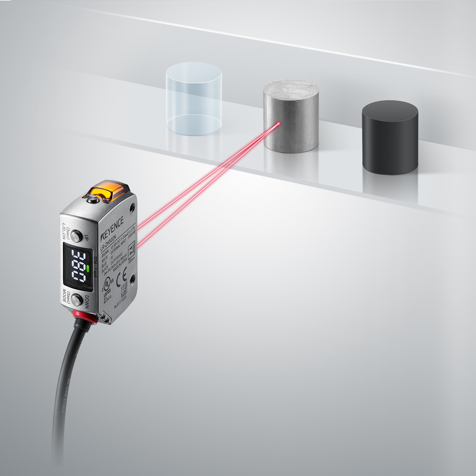 Self-contained CMOS Laser Sensor - LR-Z series | KEYENCE UK & Ireland
