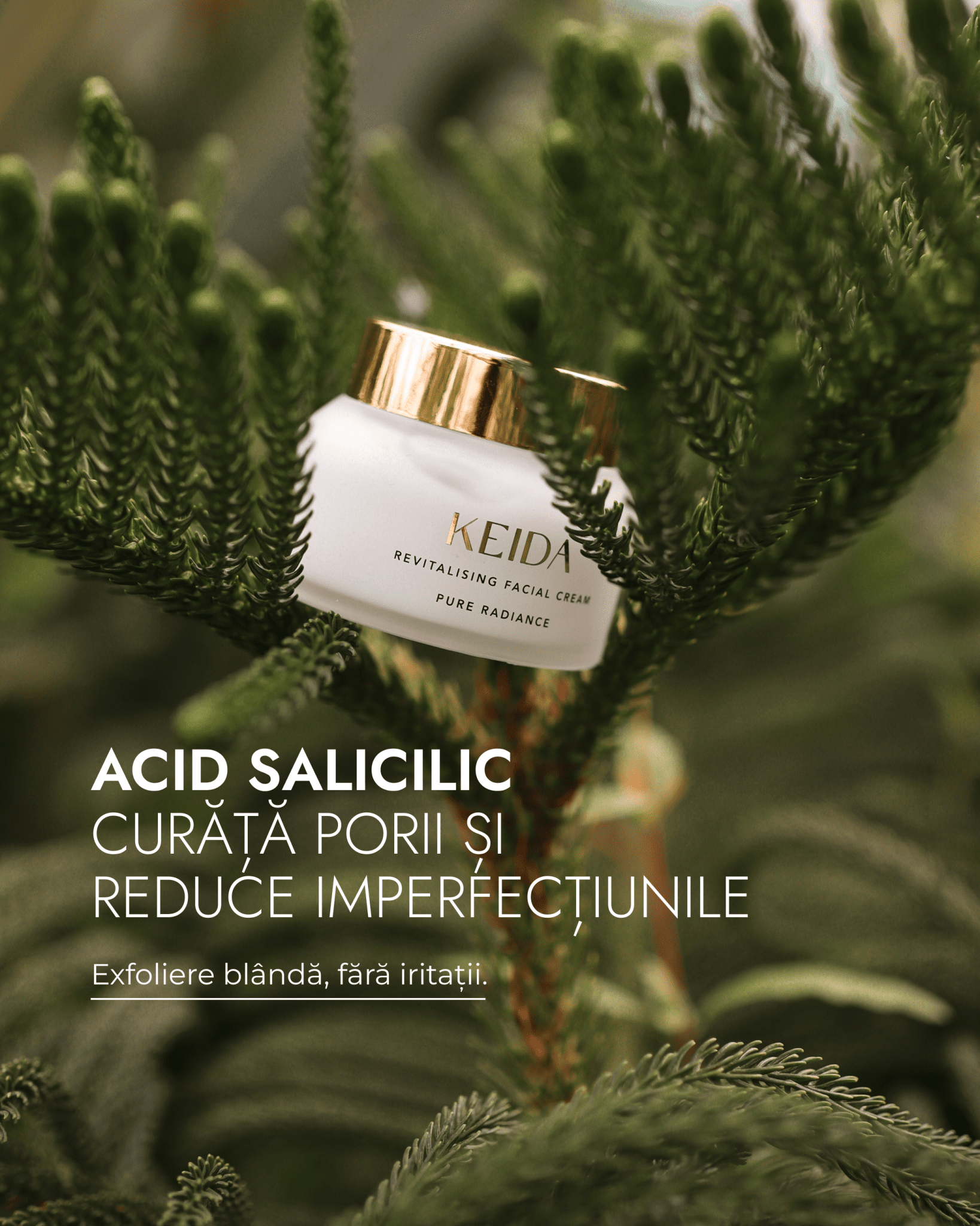 Crema Hidratanta Antiacnee cu Ceramide si Acid Hialuronic - Keida